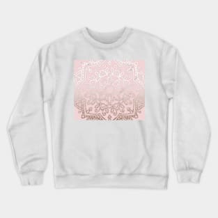 Pastel rose blush mandala Crewneck Sweatshirt